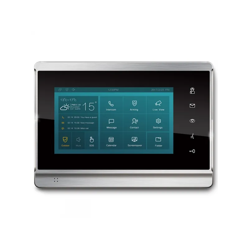 Akuvox - IT82W Postazione Interna Touch con case in metallo, schermo da 7", risoluzione 1024x600, alimentazione POE, Wi-Fi e Blu