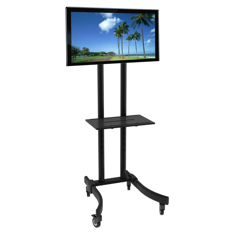 Supporto mobile da pavimento per TV LED/LCD 32-70'' con mensola  