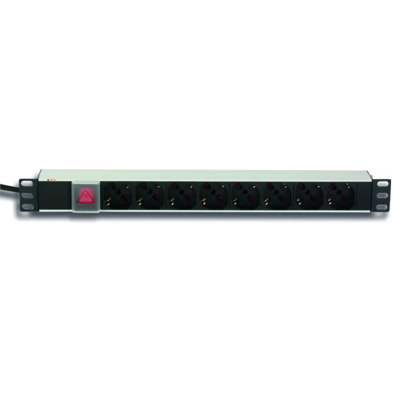 Multipresa per rack 19'' 8 posti con interruttore e spina C20