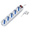 Multipresa 5 Posti Italiana Bipasso / Schuko con spina 10A