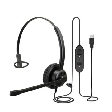 Cuffia USB -A mono Ezlight Pro wideband cancellazione di rumore