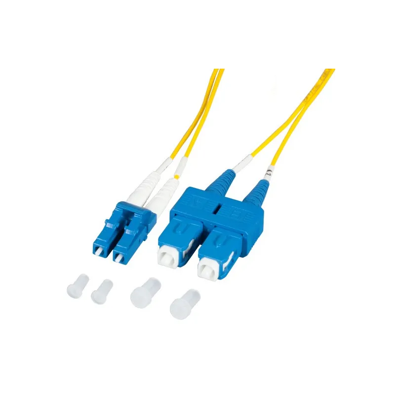 Cavo Fibra Ottica SC/LC 9/125 Monomodale 2m Diametro 1.2mm OS2