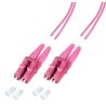 Cavo Fibra Ottica LC/LC 50/125 Multimodale 3m Diametro 1.2mm OM4