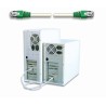 Cavo di rete Patch Cross in Rame Cat. 5e Verde/Grigio SF/UTP 1 mt