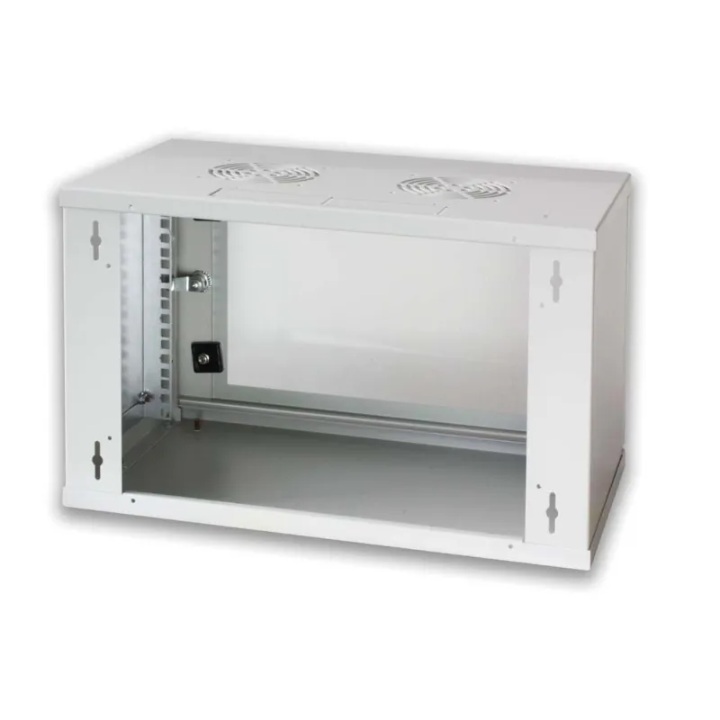  Armadio Rack 19'' a muro 6 unit&agrave; prof. 320 Grigio Assemblato