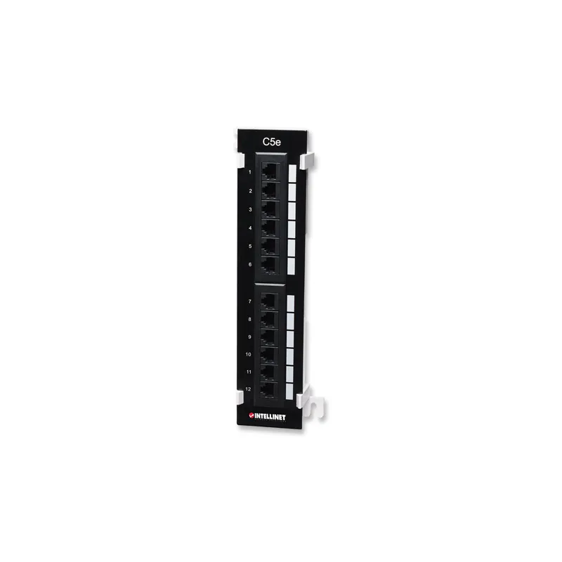 Pannello Patch 12 Porte UTP Cat5e Installazione a Muro