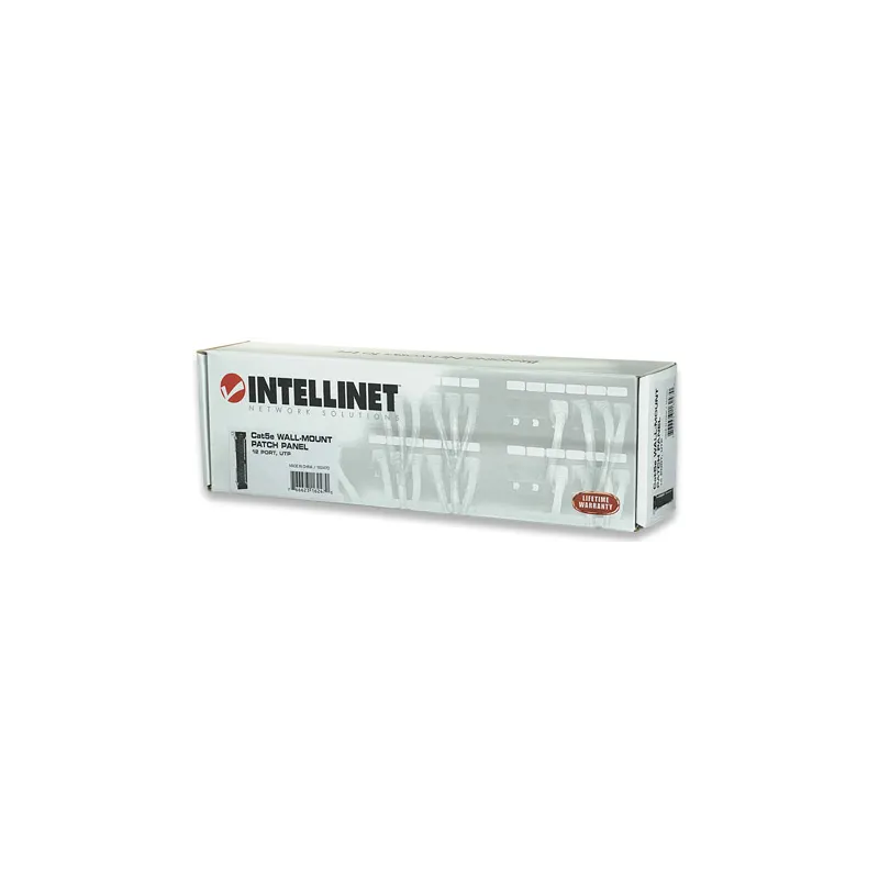 Pannello Patch 12 Porte UTP Cat5e Installazione a Muro