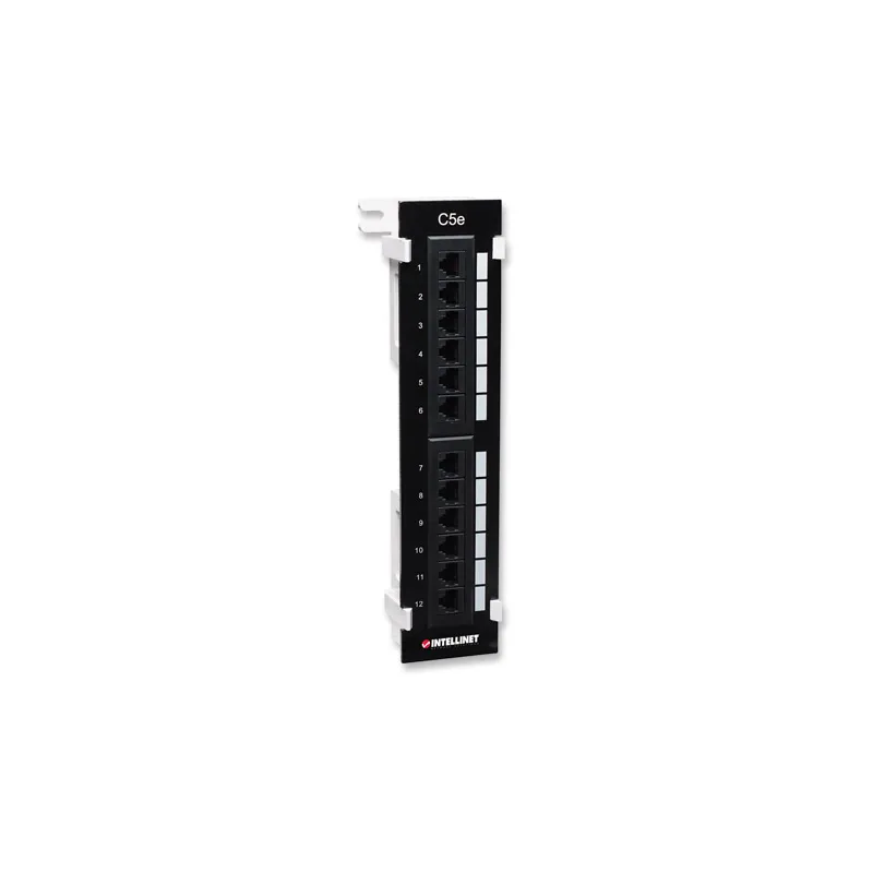 Pannello Patch 12 Porte UTP Cat5e Installazione a Muro