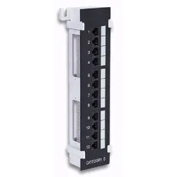Pannello Patch 12 Porte UTP Cat6 Installazione a Muro