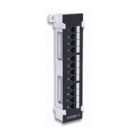 Pannello Patch 12 Porte UTP Cat6 Installazione a Muro