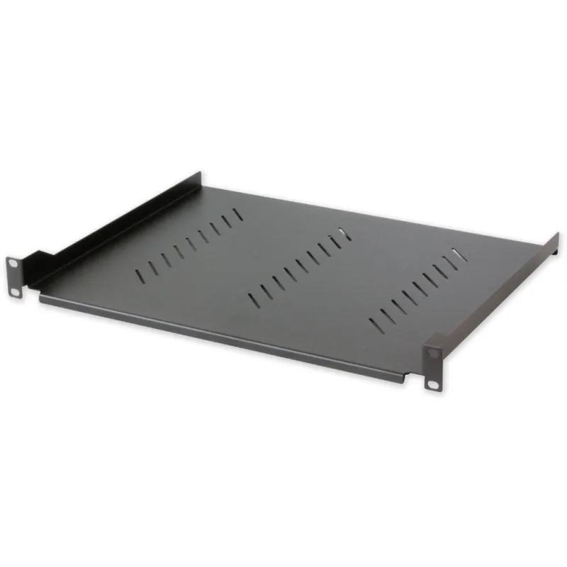 Mensola per Rack 19'' 350 mm 1U Nera 2 punti 