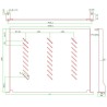 Mensola per Rack 19'' 350 mm 1U Nera 2 punti 