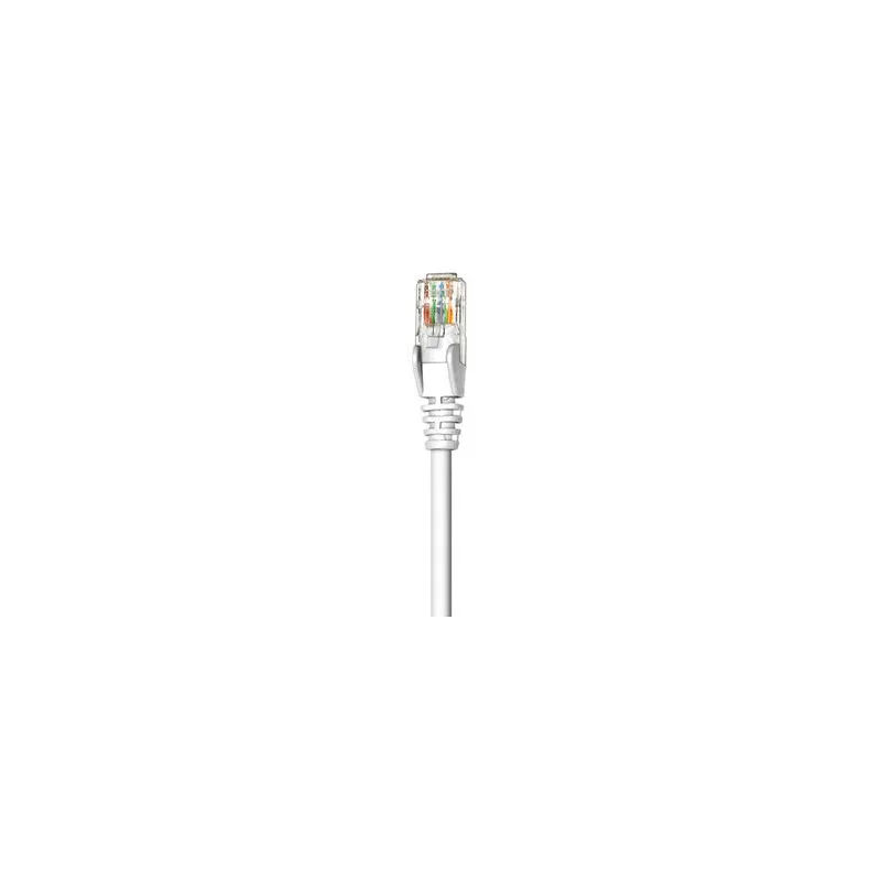 Cavo di rete Patch in Rame Cat. 5e Bianco UTP 0,5 mt