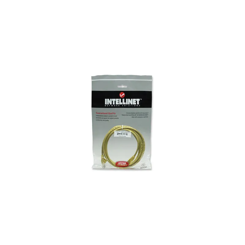 Cavo di rete Patch in Rame Cat. 5e Giallo UTP 3 mt