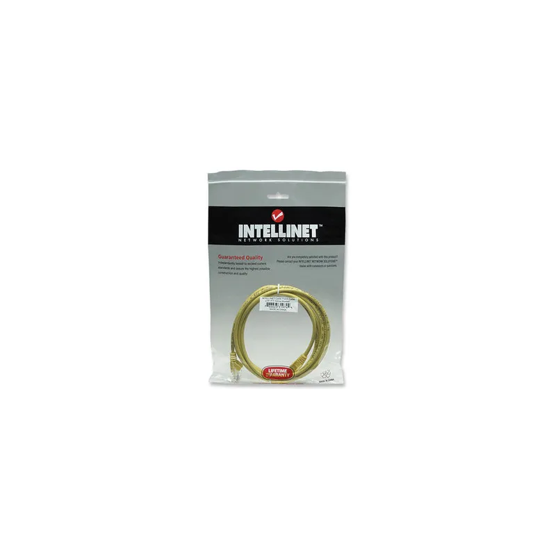 Cavo di rete Patch in Rame Cat. 5e Giallo UTP 2 mt