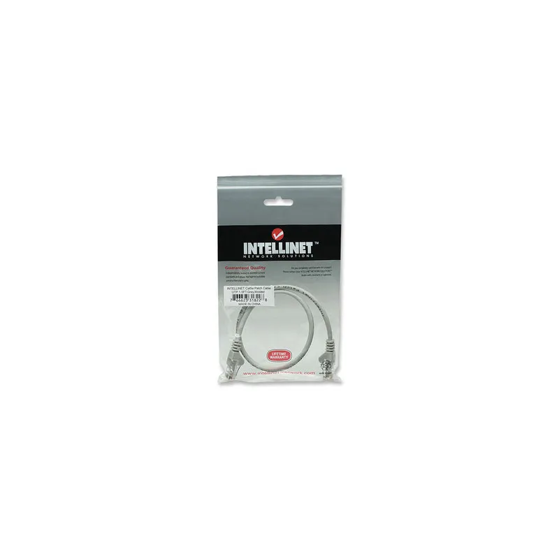 Cavo di rete Patch in Rame Cat. 5e Grigio UTP 0,5 mt