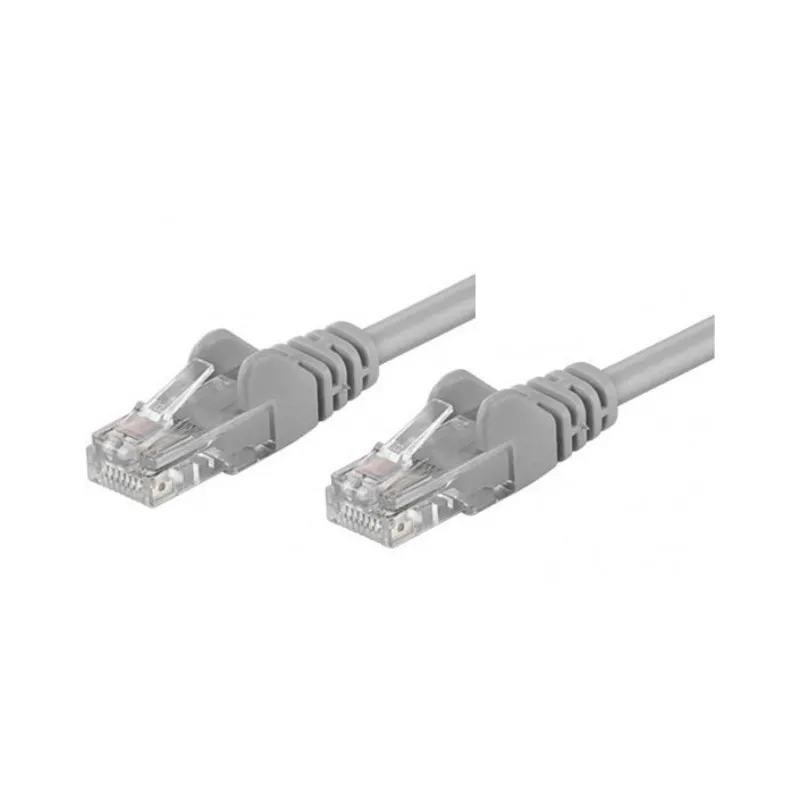 Cavo di rete Patch in Rame Cat. 5e Grigio UTP 1 mt