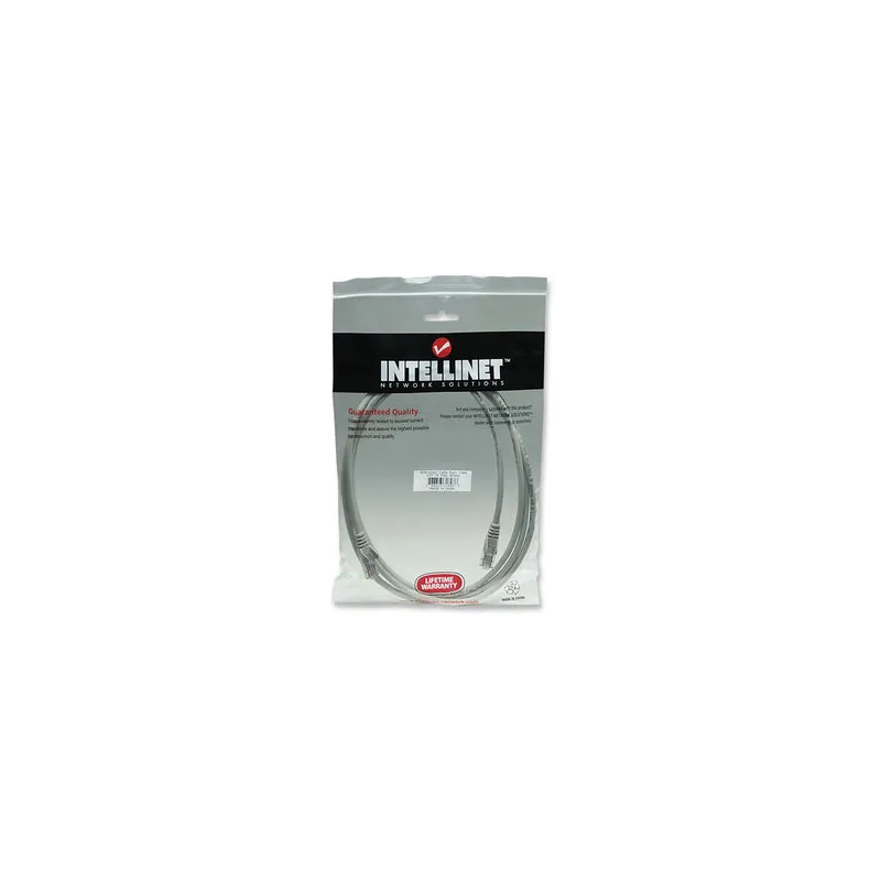 Cavo di rete Patch in Rame Cat. 5e Grigio UTP 3 mt