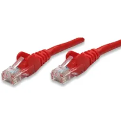 Cavo di rete Patch in Rame Cat. 5e Rosso UTP 1 mt