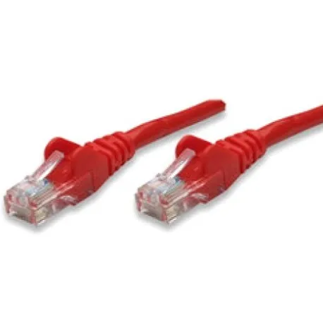 Cavo di rete Patch in Rame Cat. 5e Rosso UTP 1 mt