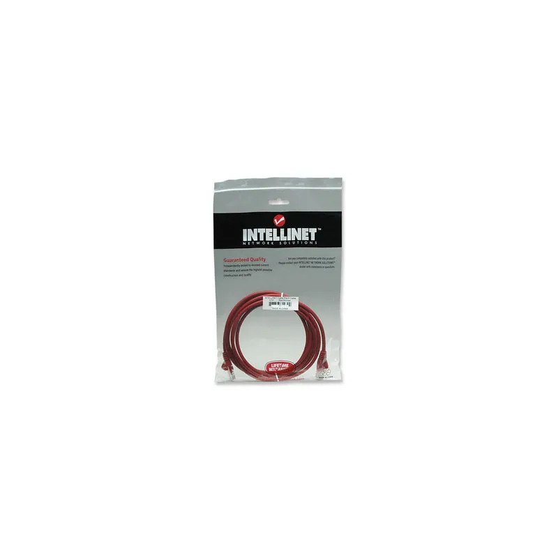 Cavo di rete Patch in Rame Cat. 5e Rosso UTP 1 mt