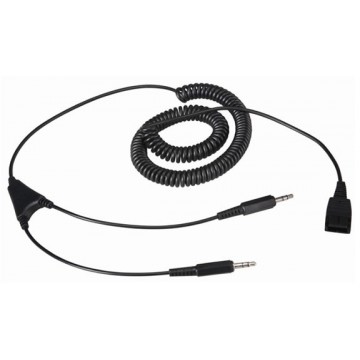 Cavo per PC con 2 jack EZD-QD001 per Ezlight - Jabra su PC (scheda audio)