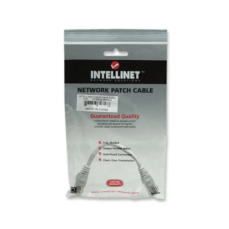 Cavo di rete Patch in Rame Schermato Cat. 5e Bianco FTP 1 mt