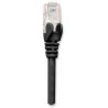 Cavo di rete Patch in Rame Schermato Cat. 5e Nero FTP 0,5 mt