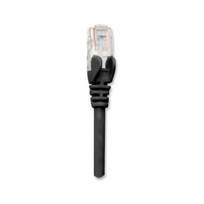 Cavo di rete Patch in Rame Schermato Cat. 5e Nero FTP 1 mt