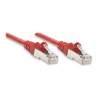 Cavo di rete Patch in Rame Schermato Cat. 5e Rosso FTP 0,5 mt