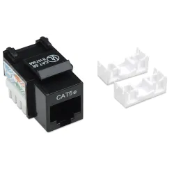 Frutto Keystone RJ45 Cat5e UTP Nero