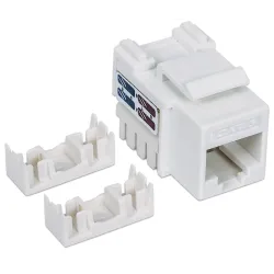 Frutto Keystone RJ45 Cat.6 UTP non schermato Bianco