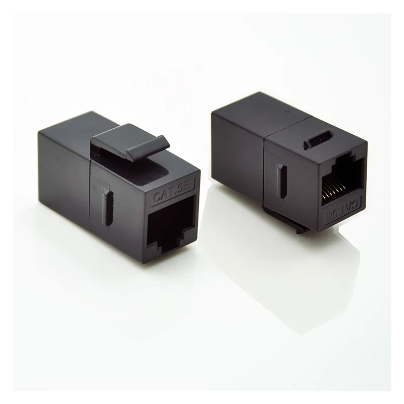 Accoppiatore RJ45 F/F UTP Cat5e Keystone Nero