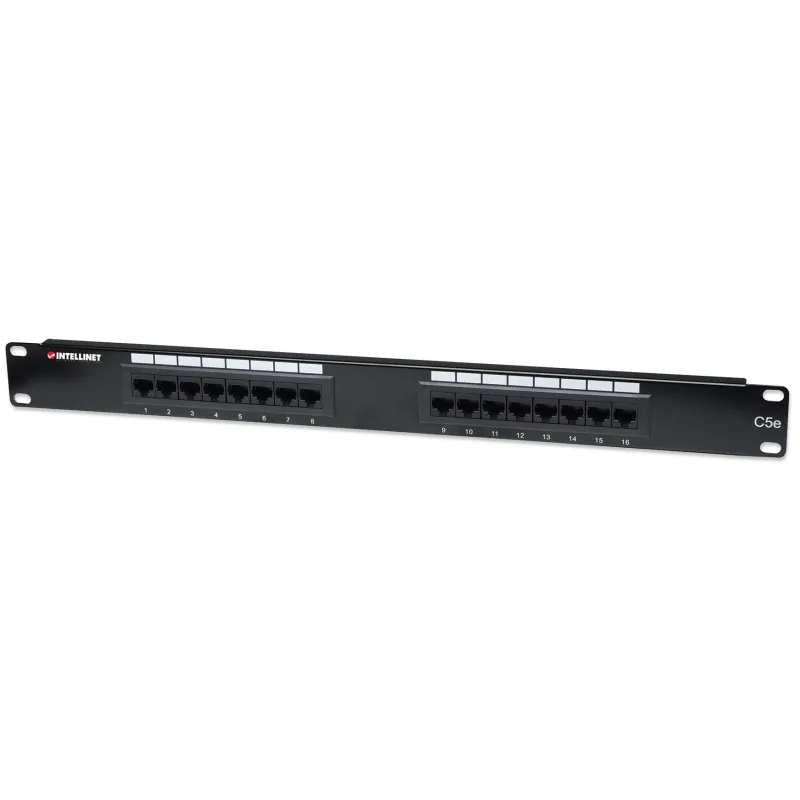 Pannello Patch UTP 16 posti RJ45 cat. 5E