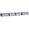 Pannello Patch UTP 24 posti RJ45 cat. 5E