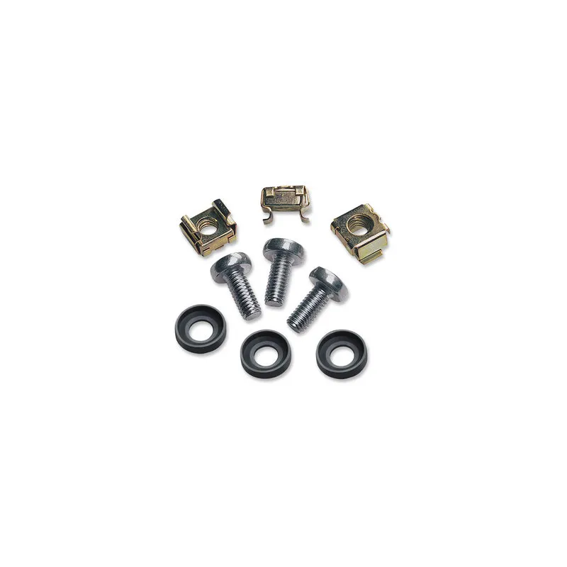 Kit Set 50 Viti 50 Dadi e 50 Rondelle per Montaggio Rack Silver
