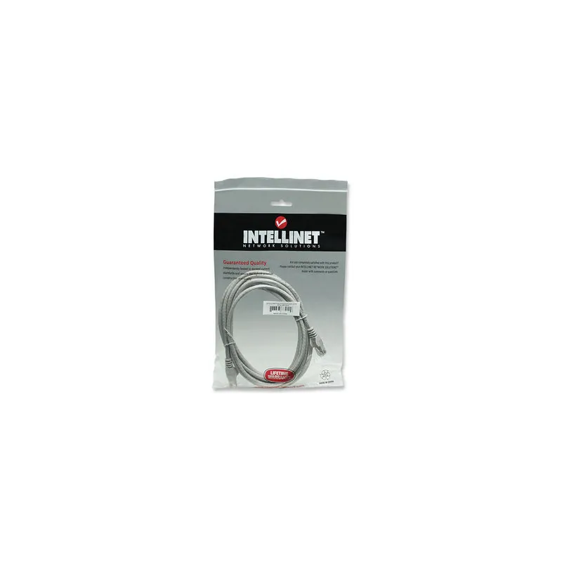 Cavo di rete Patch in Rame Cat. 6 Grigio UTP 5 mt