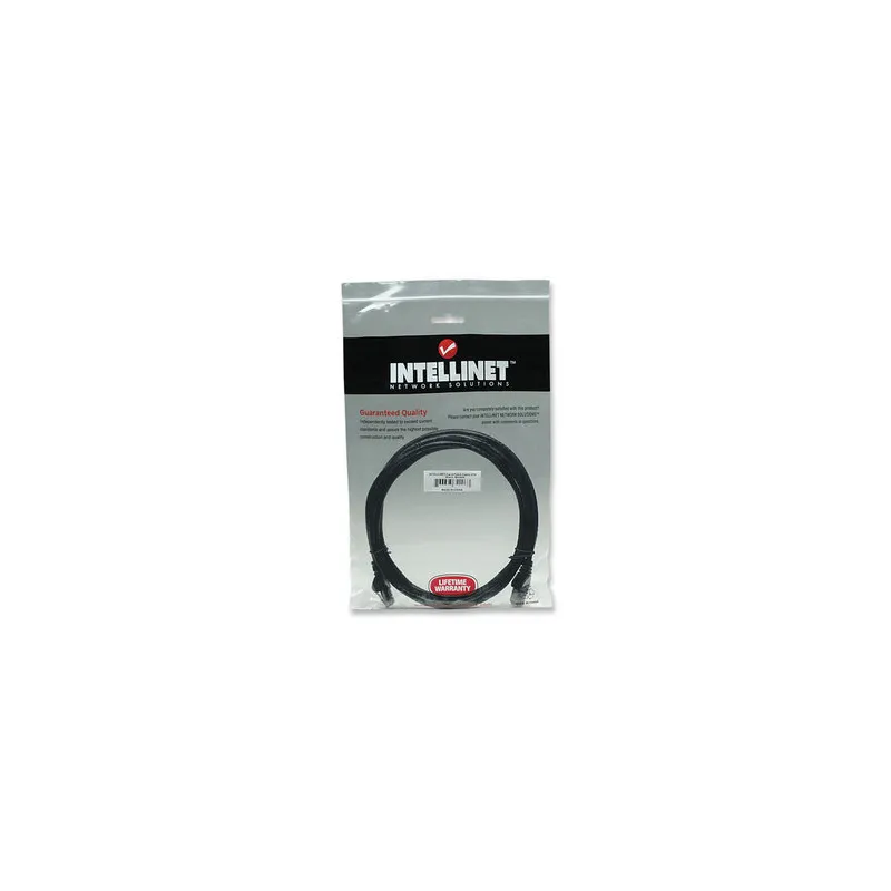 Cavo di rete Patch in Rame Cat. 6 Nero UTP 3 mt