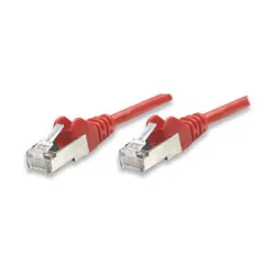 Cavo di rete Patch in Rame Cat. 6 Rosso UTP 1 mt