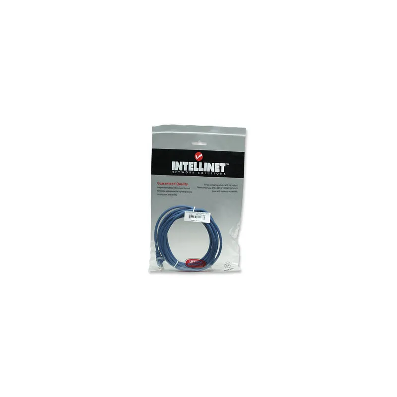 Cavo di rete Patch in Rame Cat. 6 Blu UTP 1 mt