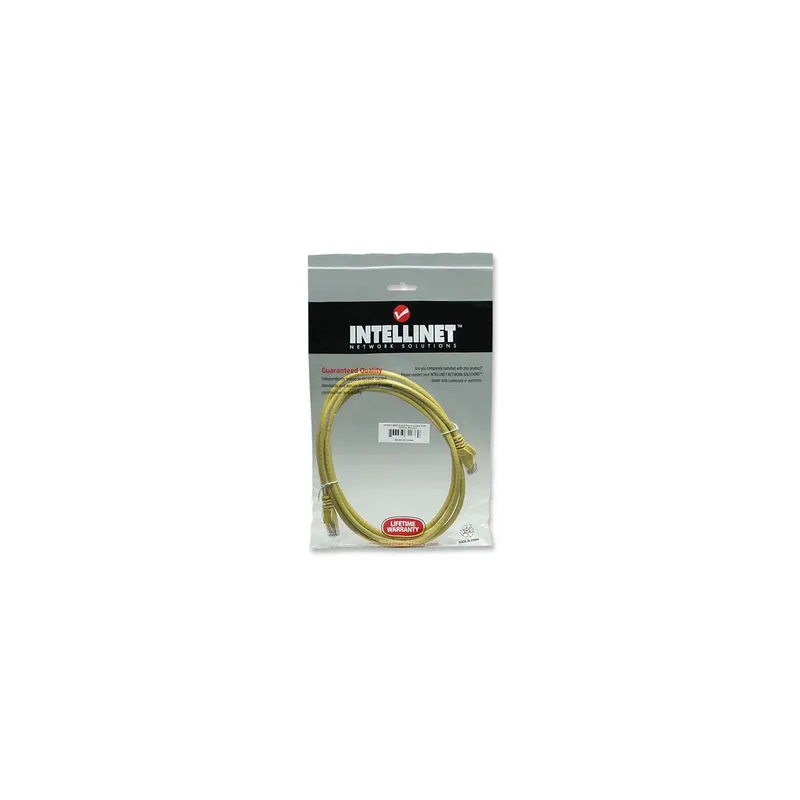 Cavo di rete Patch in Rame Cat. 6 Giallo UTP 1 mt