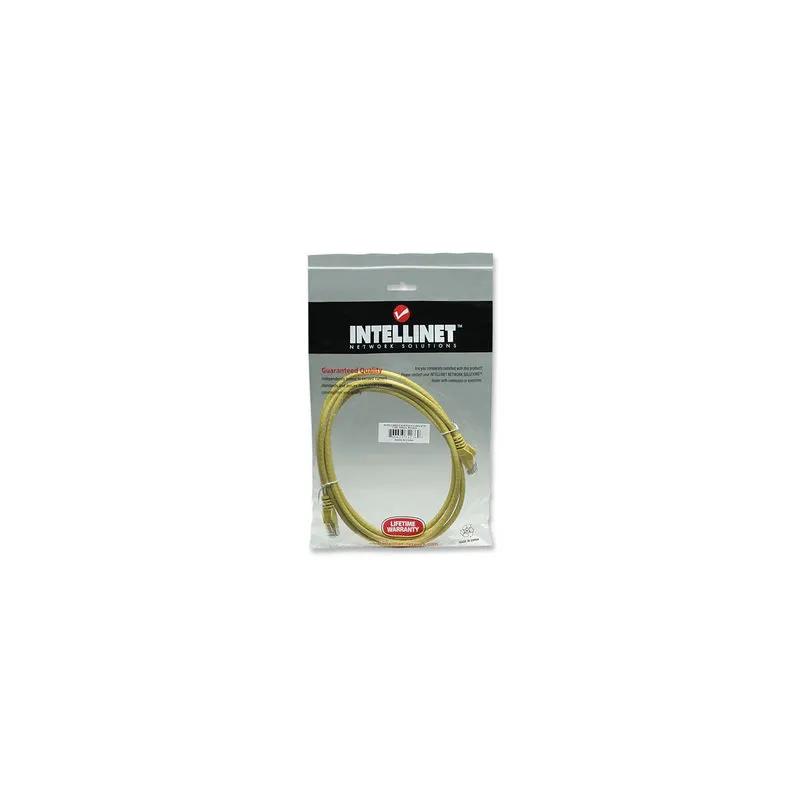 Cavo di rete Patch in Rame Cat. 6 Giallo UTP 2 mt