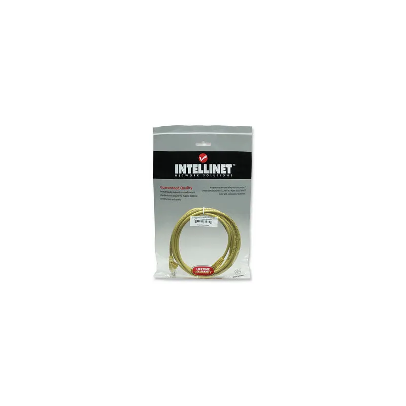 Cavo di rete Patch in Rame Cat. 6 Giallo UTP 5 mt