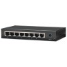 Switch Hub Ethernet 10/100Mbps 8 Porte Desktop in Metallo
