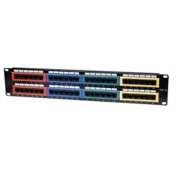 Pannello Patch UTP 48 Porte Cat.6 Codifica Colorata