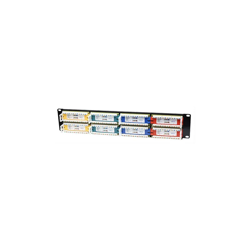 Pannello Patch UTP 48 Porte Cat.6 Codifica Colorata