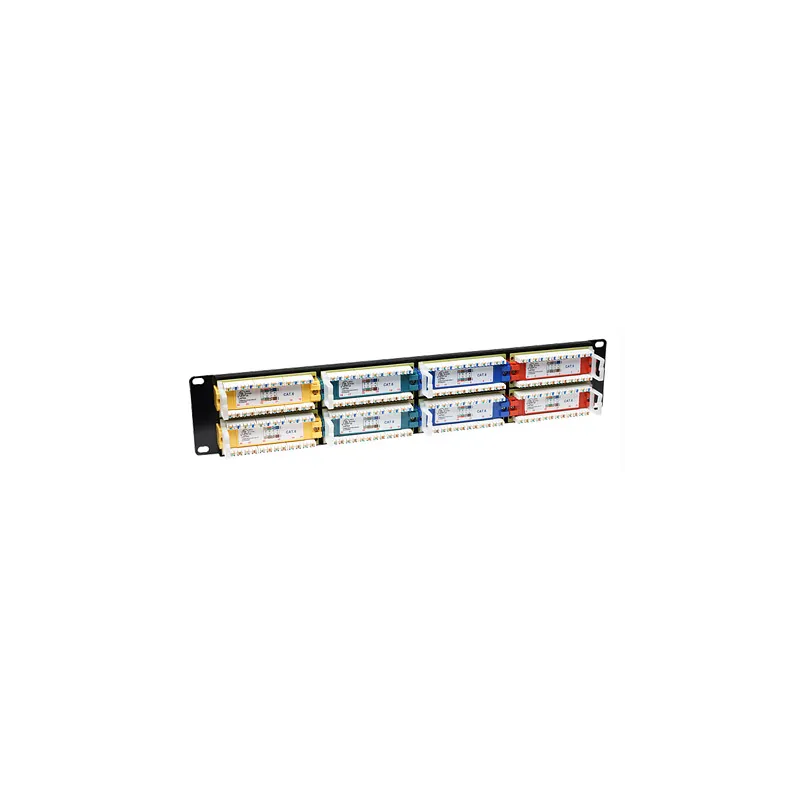 Pannello Patch UTP 48 Porte Cat.6 Codifica Colorata