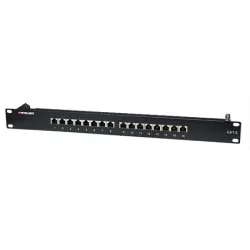 Pannello patch STP 16 posti RJ45 cat. 6