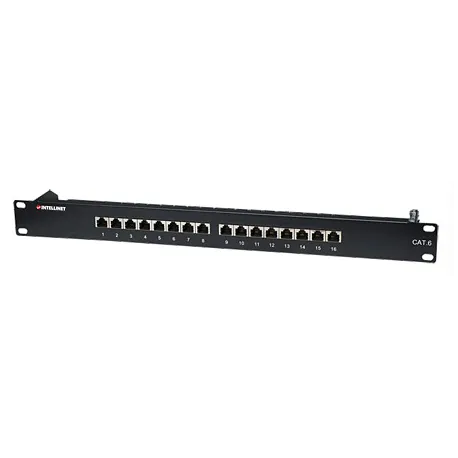 Pannello patch STP 16 posti RJ45 cat. 6