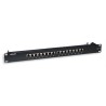Pannello patch STP 16 posti RJ45 cat. 6